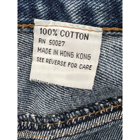 Vintage Rio Girls Size 7 / 25  Denim Shorts High Rise Blue plead accent front - Picture 5 of 7